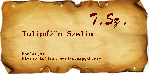 Tulipán Szelim névjegykártya